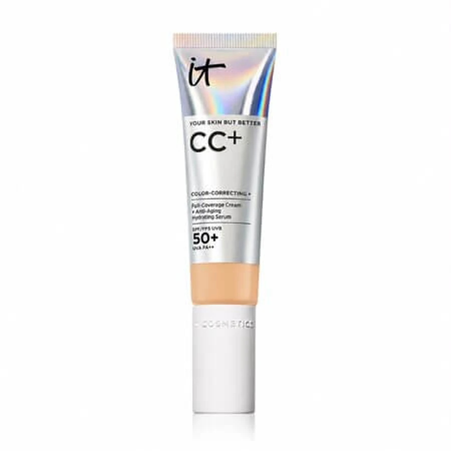 Corrector con color Global Medium CC+ de cobertura total y SPF 50+, 12 ml, It Cosmetics