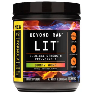 Beyond Raw Lit Pre-Workout-Pulver mit Gelee-Geschmack, 504 g, GNC
