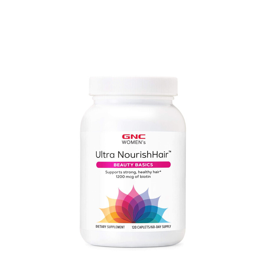 Gnc Women's Ultra Nourishhair, Complex De Multivitamine Pentru Sanatatea Parului, 120 Tb