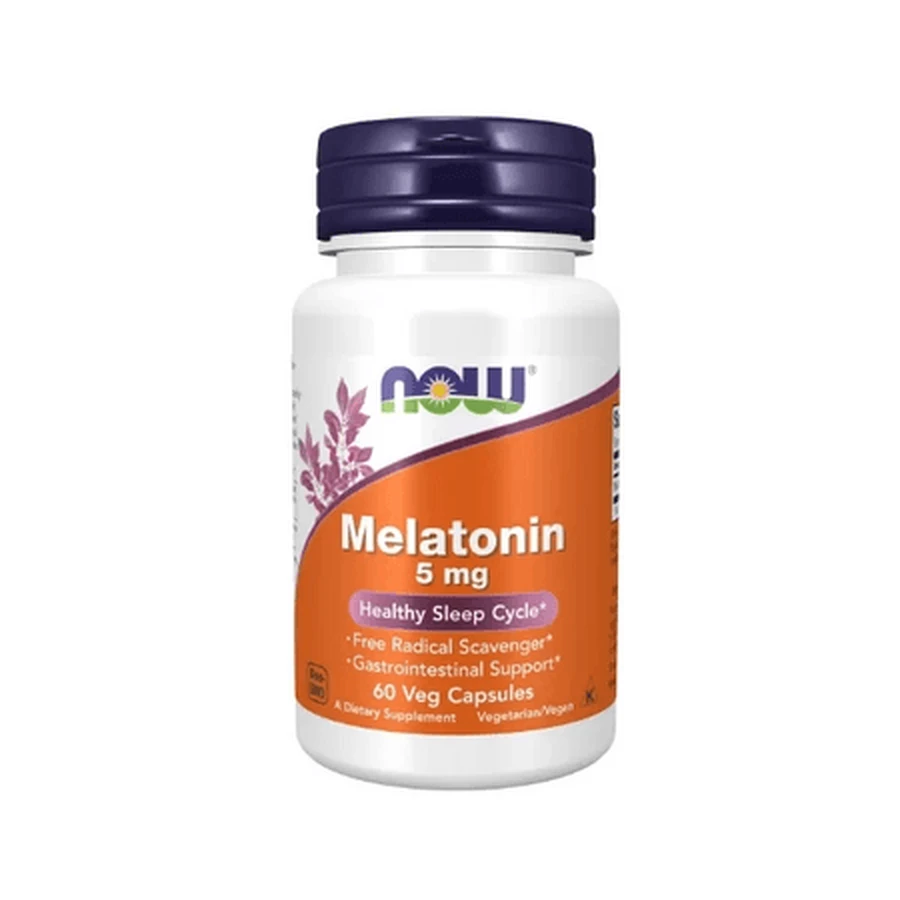 Melatonina, 5 mg, 60 kapsułek wegetariańskich, Now Foods: ceny i cechy