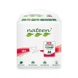 Combi Plus Line Adult Diapers, Size M, 10 Count, Nateen