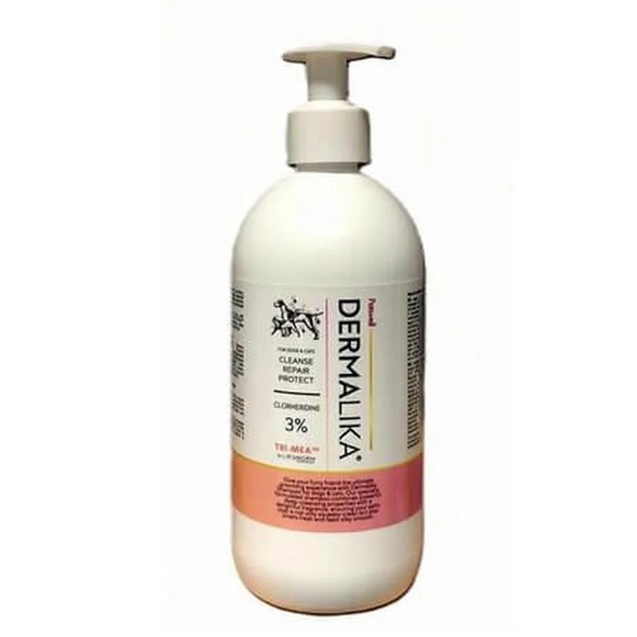 Shampoing Dermalika à 3 % de CHDG pour chiens et chats, 500 ml, Petswell