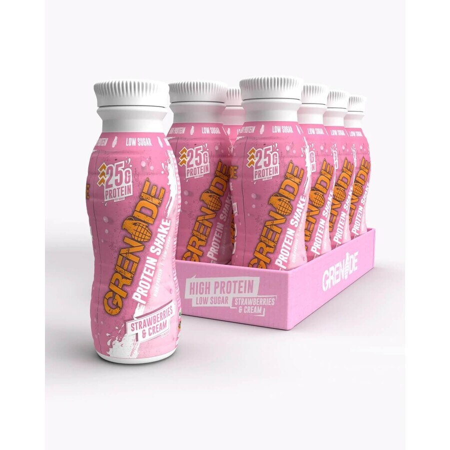 Grenade Protein Shake, Batido proteico con sabor a fresa, 330 Ml