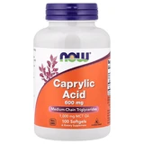 Acid Caprilic, 600mg, 100 gelule moi, Now Foods