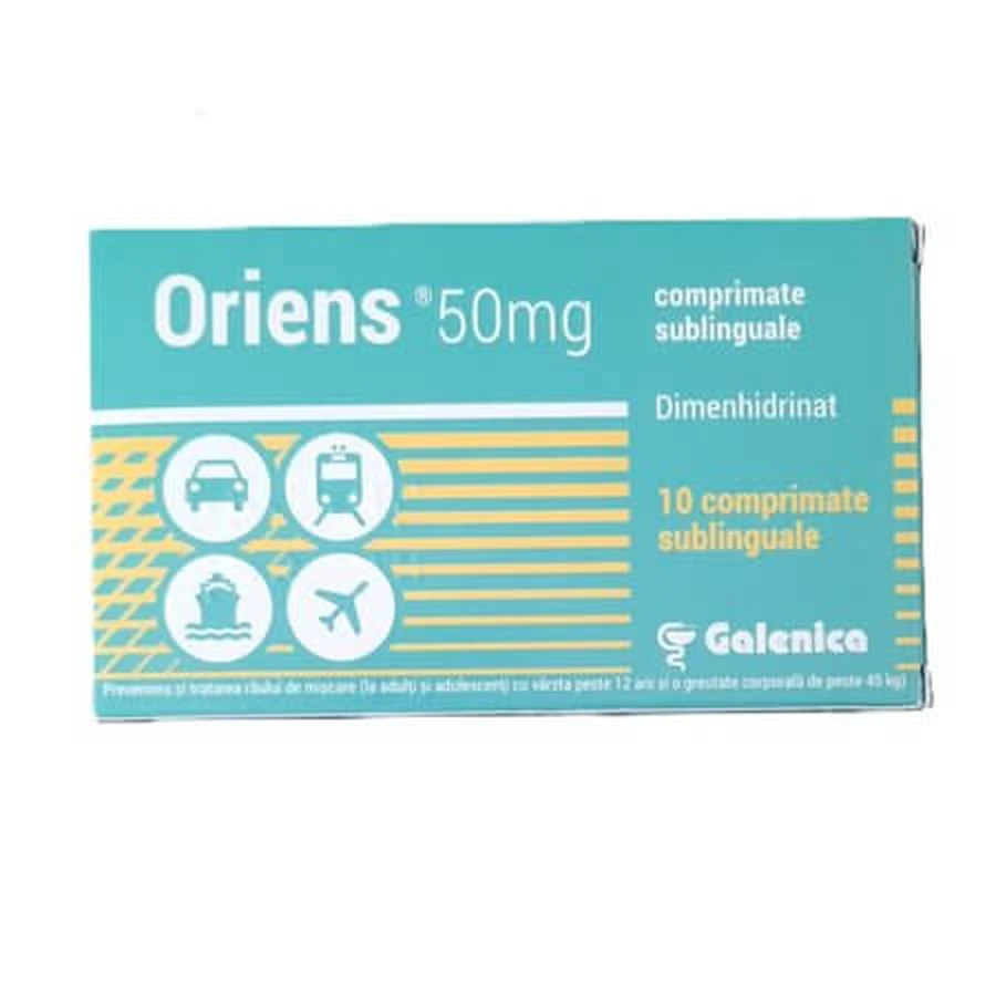 Oriens, 50 mg, 10 sublingual tablets, Galenica