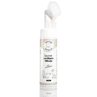 Spuma pentru curatarea labutelor fara clatire, 200 ml, Doctor Totolici