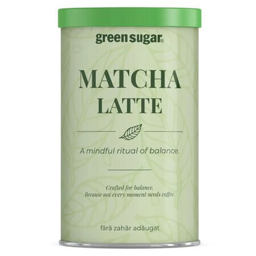 Matcha Latte con azúcar verde, 200 g, Remedia Laboratories