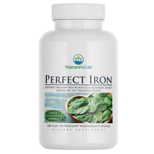 Nature's Lab Perfect Iron Bisglycinate, 180 gélules, GNC