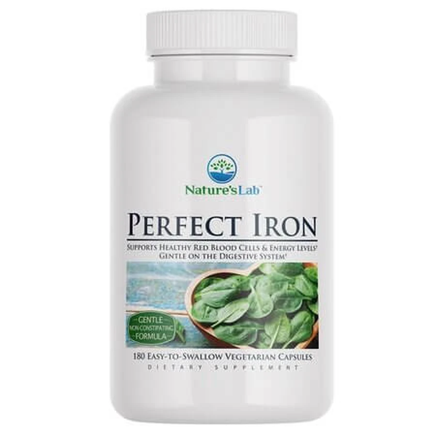 Nature's Lab Perfect Iron Bisglicinato, 180 capsule, GNC