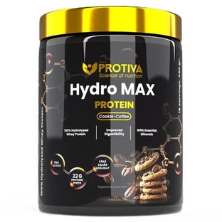 Hydro Max Protein Cookie-Coffee-eiwitpoeder, 450 g, Protiva