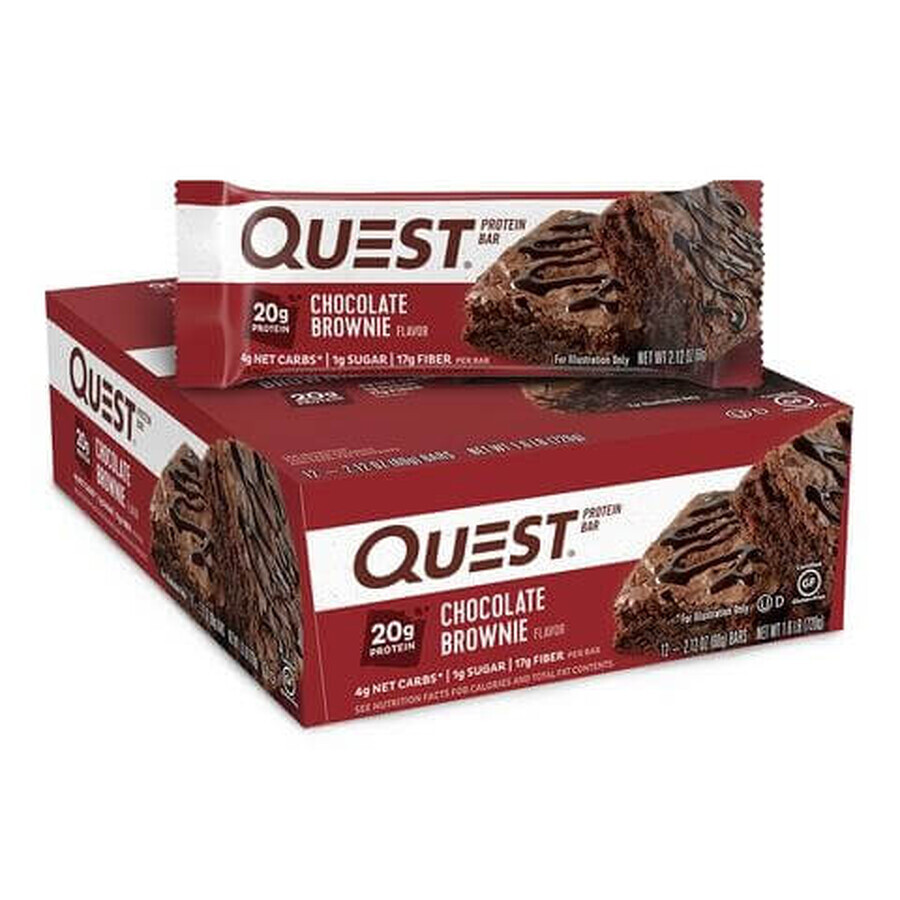 Quest Protein Bar, barretta proteica, al gusto di torta al cioccolato, 60 g