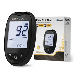 FORA 6 DUO mmol/L – Medidor de glucosa en sangre y β-cetonas