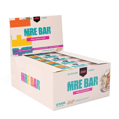 Redcon1 Mre Bar Barre protéinée au goût de beignet glacé, 67 g