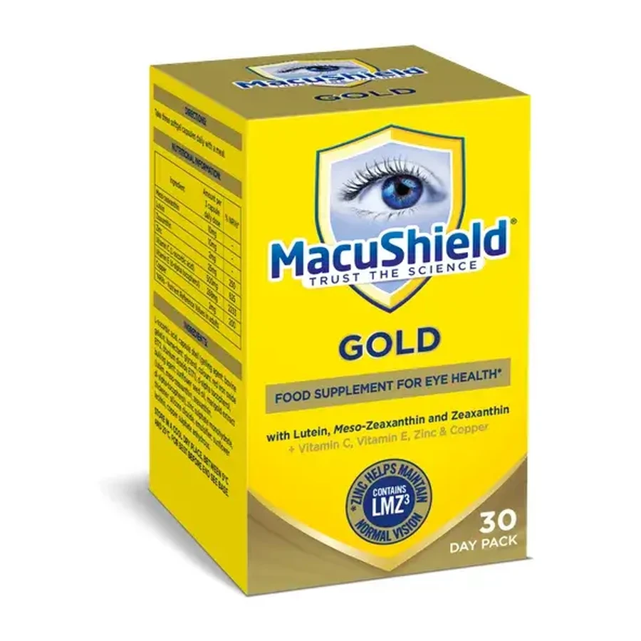 MacuShield GOLD para ojos cansados – 2 x 90 cápsulas