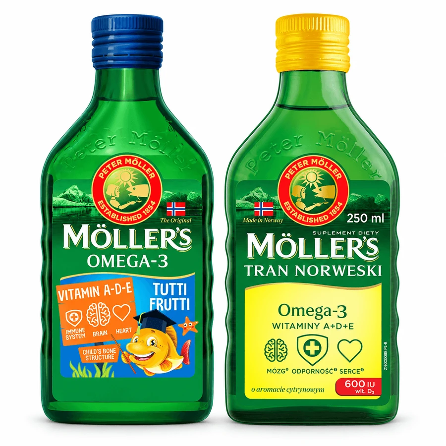 Olio di pesce norvegese, 250 ml + Olio di pesce Omega-3, 250 ml 