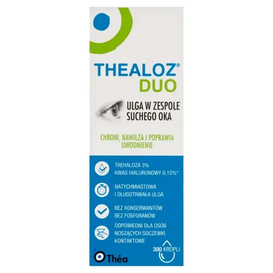 Collyre Thealoz Duo, 4 x 10 ml, Thea
