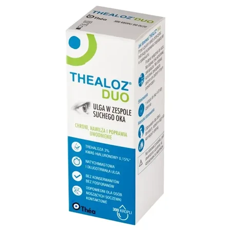 Collyre Thealoz Duo, 4 x 10 ml, Thea
