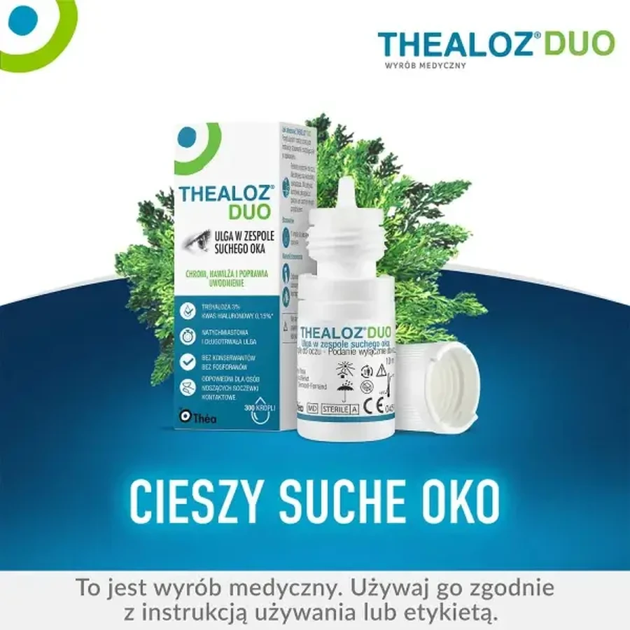 Collyre Thealoz Duo, 4 x 10 ml, Thea