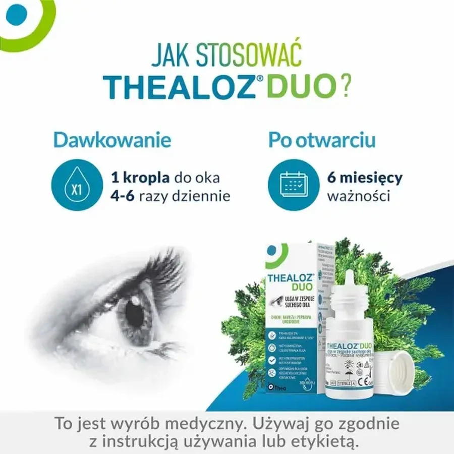 Collyre Thealoz Duo, 4 x 10 ml, Thea