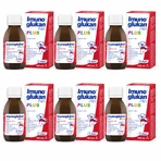 Imunoglukan P4H Plus, jarabe para niños mayores de 3 años y adultos, 6x100 ml