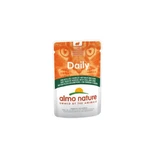 ALMO NATURE Daily Cat, ternera y cordero, comida húmeda para gatos en bolsitas (en salsa), 70 g