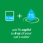 Aditivo para el agua TropiClean para el cuidado bucal de los gatos, 473 ml