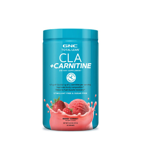 Total Lean Cla + Carnitin, konjugierte Linolsäure und Carnitin, mit Beeren-Sherbet-Geschmack, 372 G