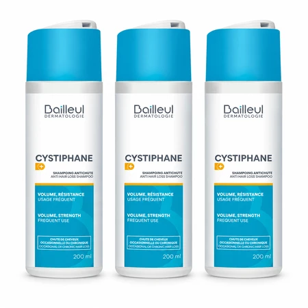 Szampon przeciwłupieżowy Cystiphane Biorga, 3x200 ml, Bailleul: ceny i cechy