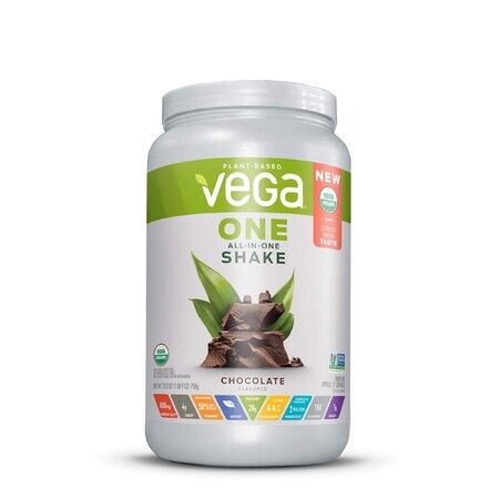 Vega One All-in-one Nutritional Shake, Vegetable Protein, With Chocolate Flavor, 708 G