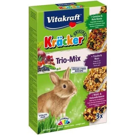 Vitakraft Rabbit Trio Mix Riegel, 168 g