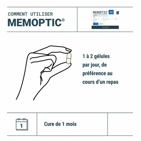 Memoptic, 30 teilbare Tabletten, Densmore Laboratoires