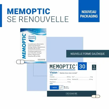 Memoptic, 30 teilbare Tabletten, Densmore Laboratoires