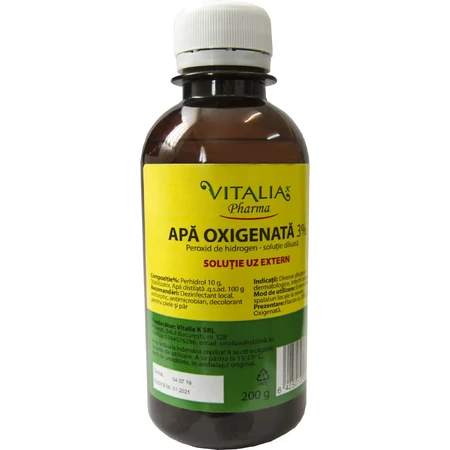 Peroxyde d'hydrogène 3%, 2x200 g, Vitalia