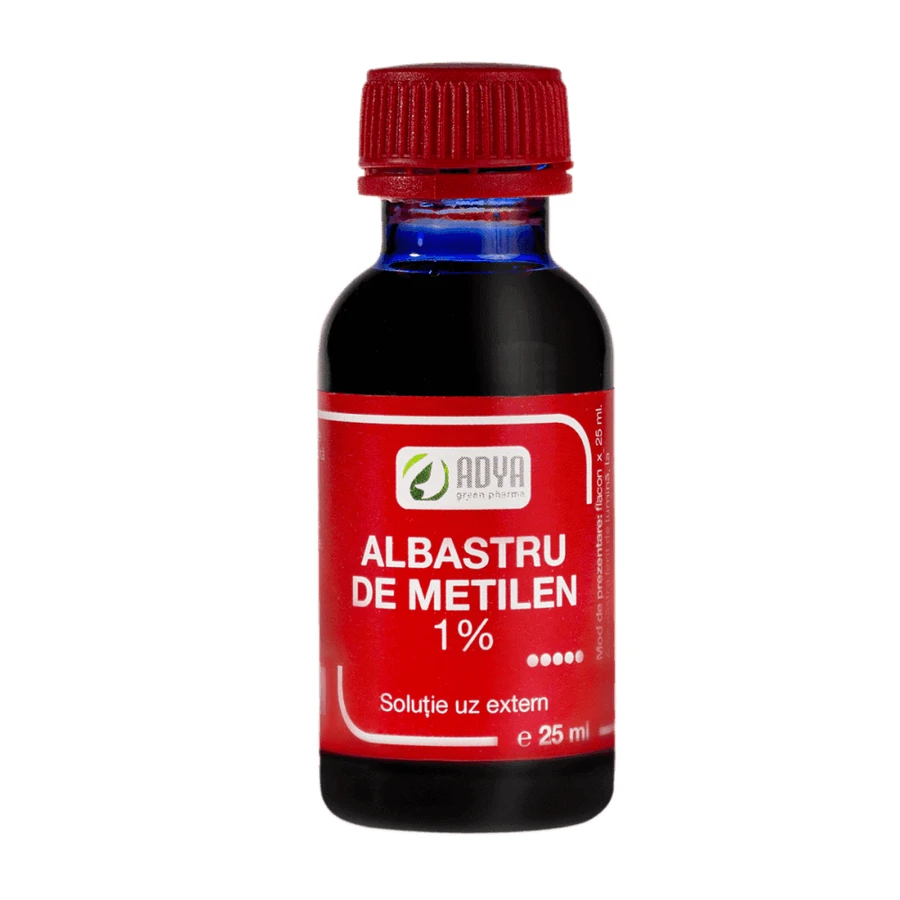 Albastru de metilen 1%, 2x25 ml, Adya Green