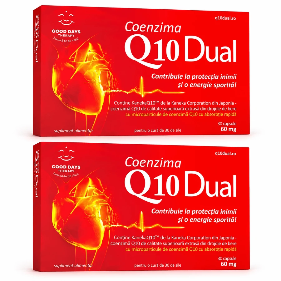 Coenzym Q10 Dual 60 mg, 2x30 Kapseln, Good Days Therapy