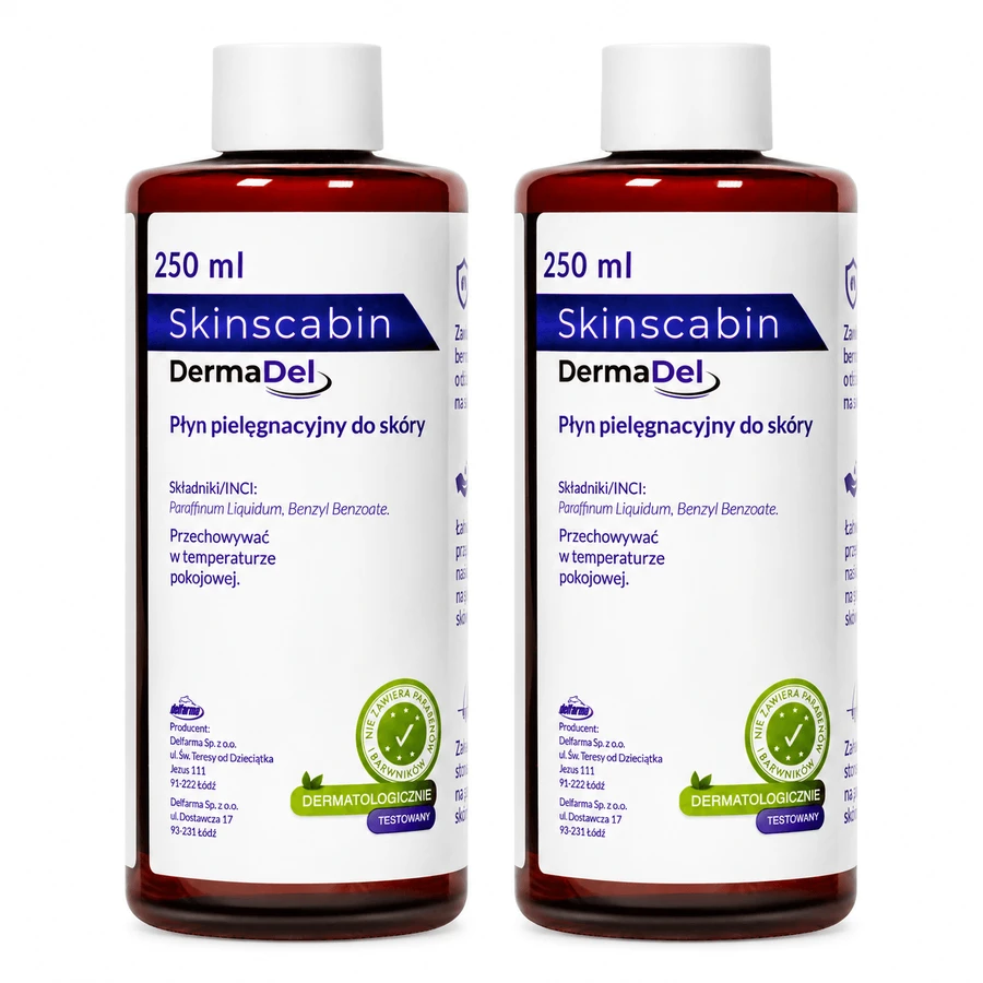 SkinScabin, loțiune pentru îngrijirea pielii, 2x250 ml