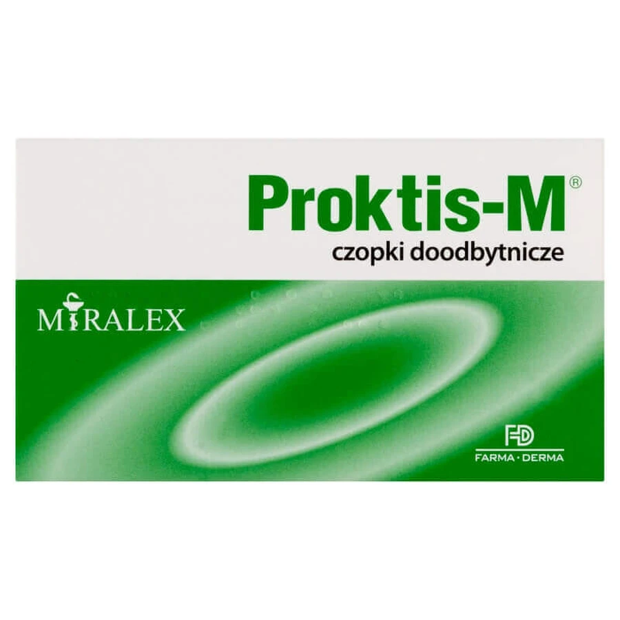 Proktis-M, rectale zetpillen, 2 x 10 stuks