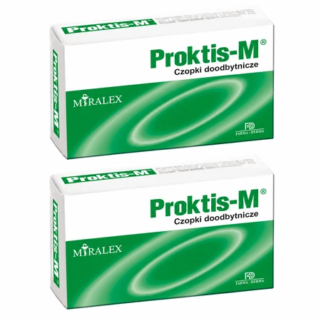 Proktis-M, rectale zetpillen, 2 x 10 stuks