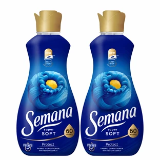 Suavizante Soft Protect, 2 x 1,2 l, Semana