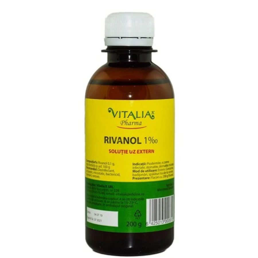 Rivanol 0,1 %, 2 x 200 g, Vitalia