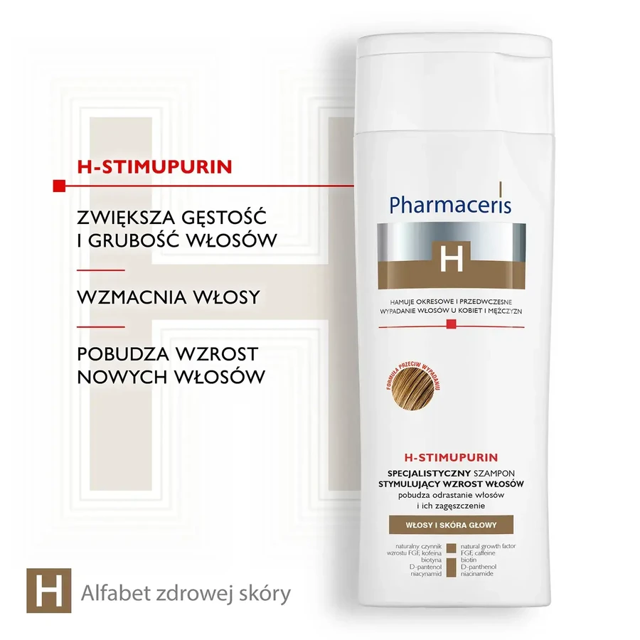 Pharmaceris H Stimupurin șampon specializat pentru stimularea creșterii părului, 2x250 ml, Dr Irena Eris