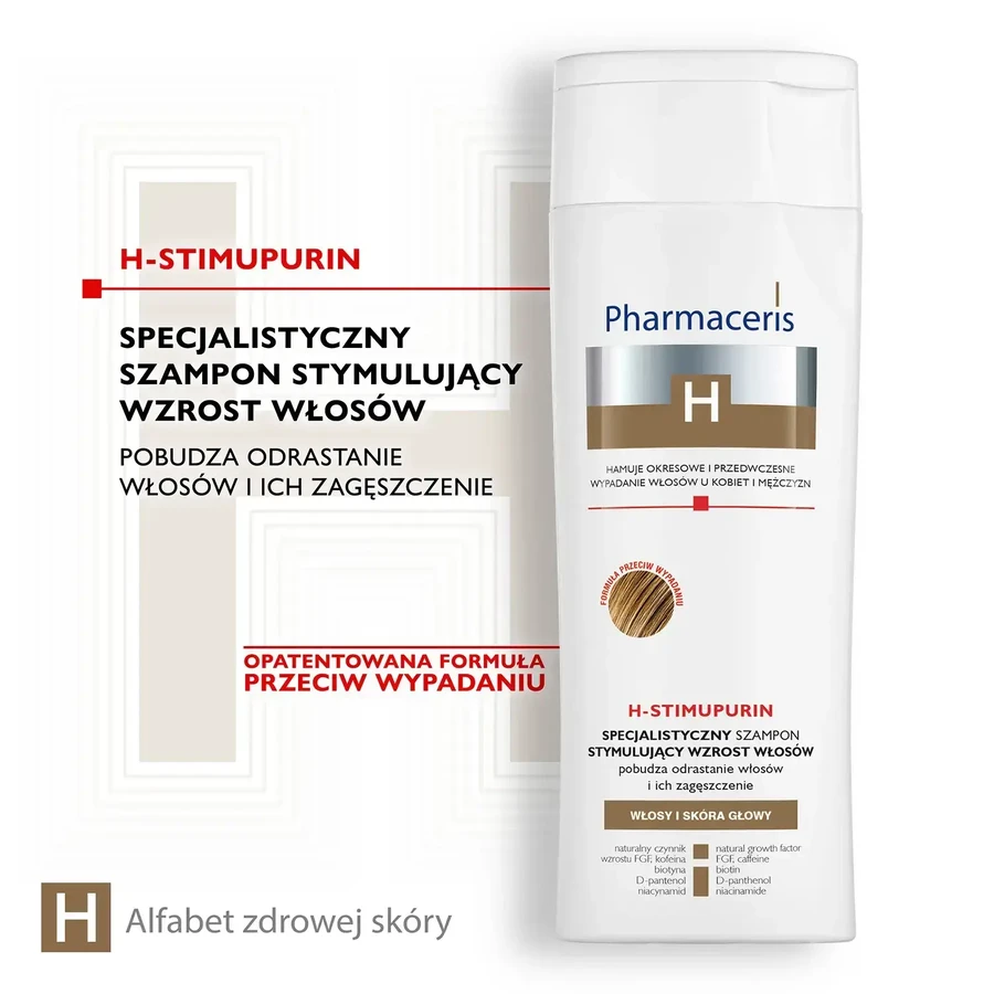 Pharmaceris H Stimupurin șampon specializat pentru stimularea creșterii părului, 2x250 ml, Dr Irena Eris