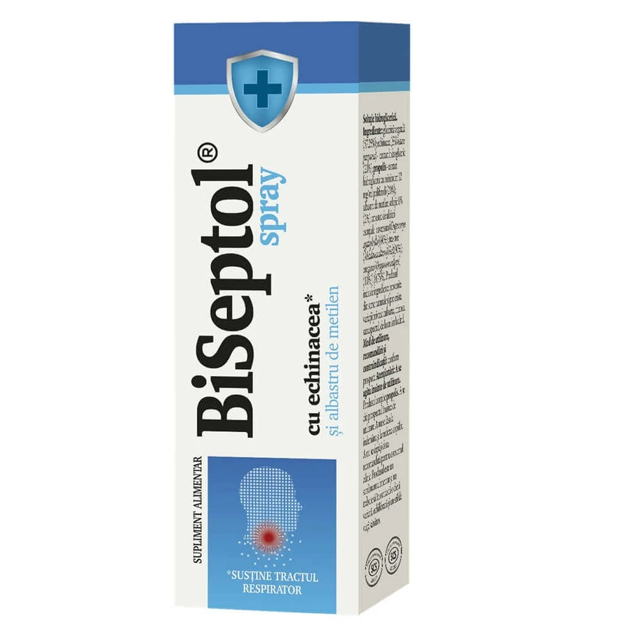 Spray cu Echinacea si Albastru de Metilen BiSeptol, 2x20 ml, Dacia Plant