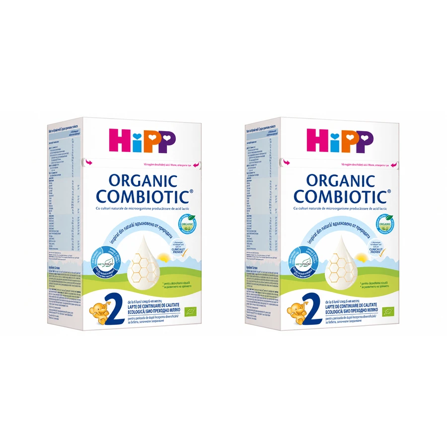 Fórmula de continuación leche en polvo Combiotic BIO 2, +6 meses, 2x800 gr, Hipp