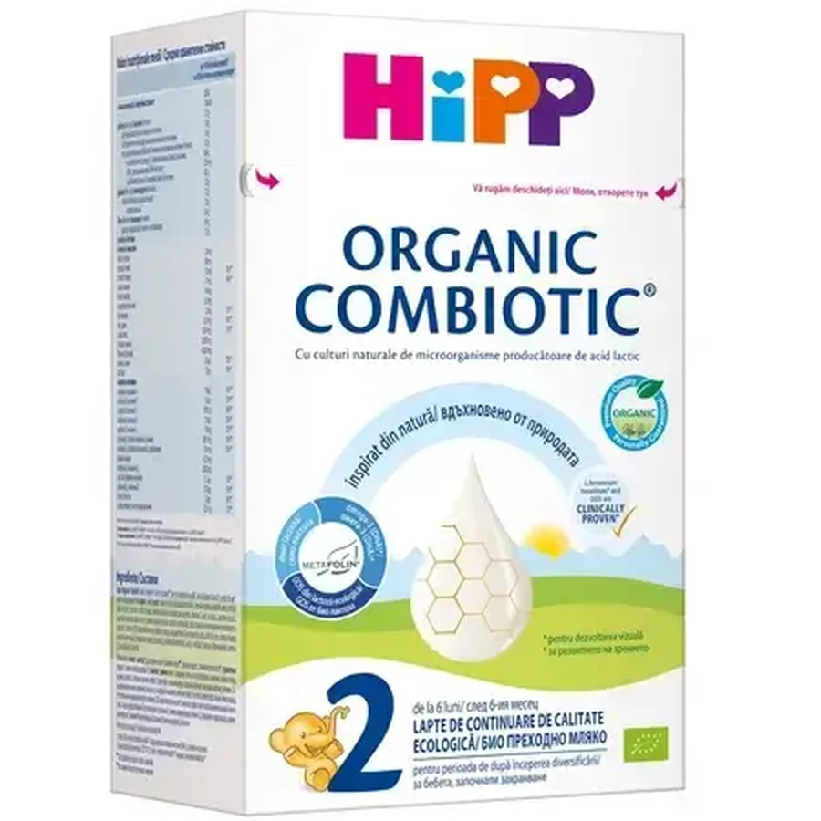 Fórmula de continuación leche en polvo Combiotic BIO 2, +6 meses, 2x800 gr, Hipp