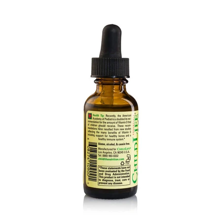 Childlife Essentials Vitamine D3 Enfants en Gouttes, 2x30 ml, Secom