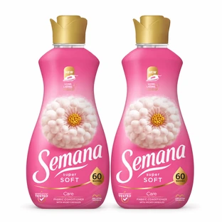 Soft Care Weichspüler, 2x1,2 l, Semana