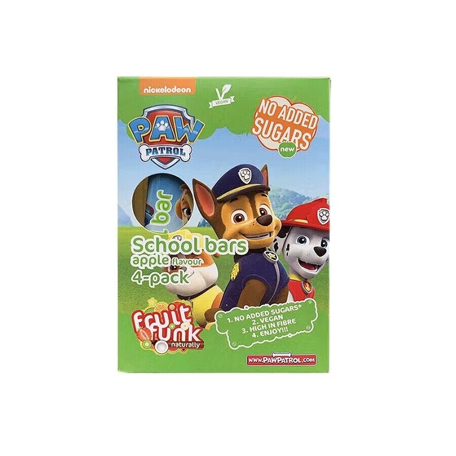 Barrette di frutta con mele Paw Patrol, 80 gr, Fruit Funk