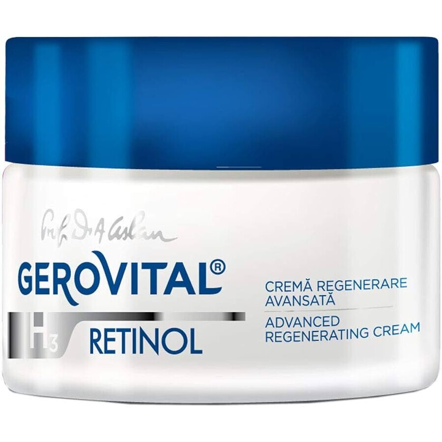 Gerovital H3 Retinol Crema Regeneradora Avanzada, 50 ml, Farmec