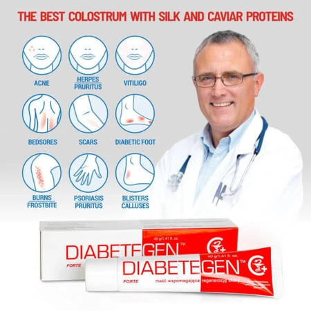 Diabetegen Forte krem do szybkiej regeneracji tkanek, 40 g, Genoscope: ceny i cechy
